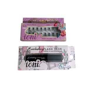 Ioni 3D Faux Mink Lash Set with Black Lash Glue